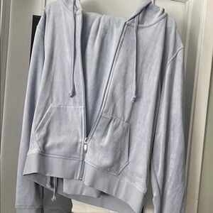 Light Gray Zip-Up Hoodie